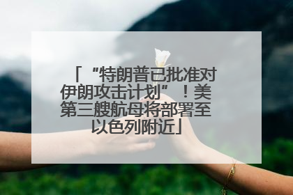 “特朗普已批准对伊朗攻击计划”！美第三艘航母将部署至以色列附近