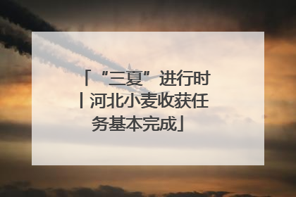 “三夏”进行时丨河北小麦收获任务基本完成