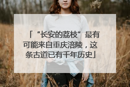“长安的荔枝”最有可能来自重庆涪陵，这条古道已有千年历史