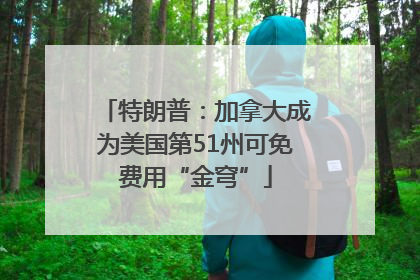 特朗普：加拿大成为美国第51州可免费用“金穹”