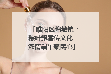 睢阳区坞墙镇：粽叶飘香传文化 浓情端午聚民心