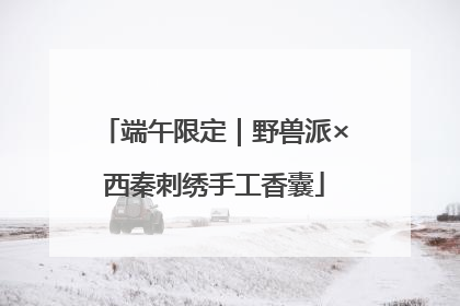 端午限定｜野兽派×西秦刺绣手工香囊