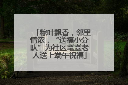 粽叶飘香，邻里情浓，“送福小分队”为社区耄耋老人送上端午祝福