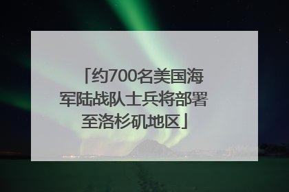 约700名美国海军陆战队士兵将部署至洛杉矶地区