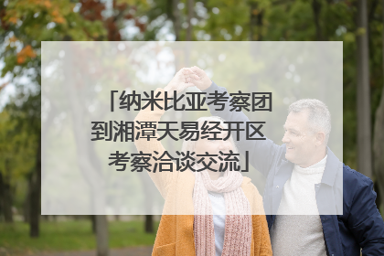 纳米比亚考察团到湘潭天易经开区考察洽谈交流