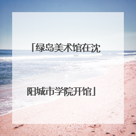 绿岛美术馆在沈阳城市学院开馆