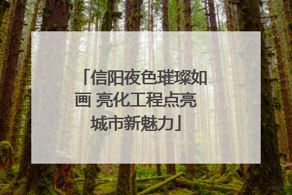 信阳夜色璀璨如画 亮化工程点亮城市新魅力