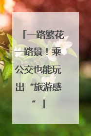一路繁花一路景！乘公交也能玩出“旅游感”