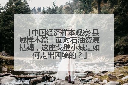 中国经济样本观察·县域样本篇丨面对石油资源枯竭，这座戈壁小城是如何走出困境的？