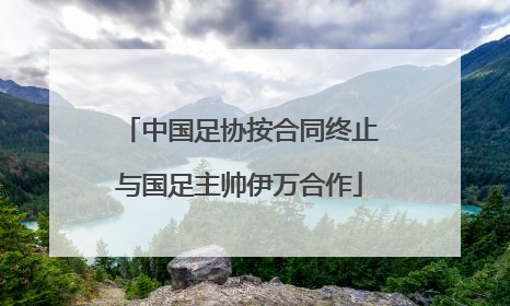 中国足协按合同终止与国足主帅伊万合作