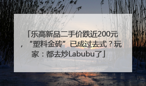 乐高新品二手价跌近200元，“塑料金砖”已成过去式？玩家：都去炒Labubu了