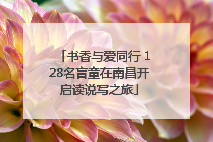 书香与爱同行 128名盲童在南昌开启读说写之旅