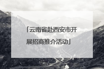 云南省赴西安市开展招商推介活动