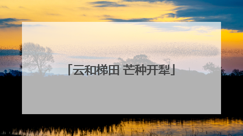 云和梯田 芒种开犁