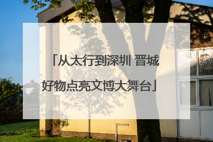 从太行到深圳 晋城好物点亮文博大舞台