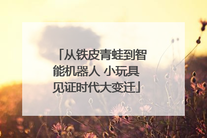 从铁皮青蛙到智能机器人 小玩具见证时代大变迁