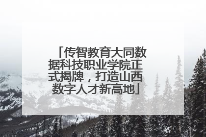 传智教育大同数据科技职业学院正式揭牌，打造山西数字人才新高地