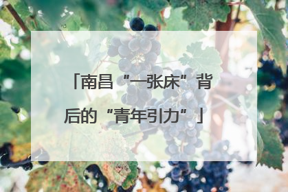 南昌“一张床”背后的“青年引力”