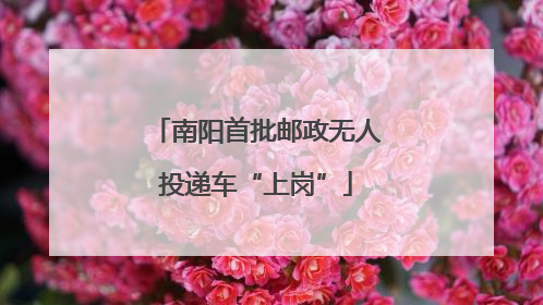 南阳首批邮政无人投递车“上岗”