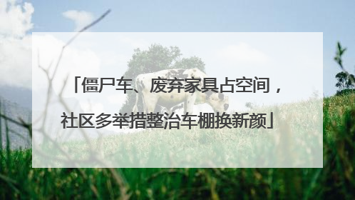 僵尸车、废弃家具占空间，社区多举措整治车棚换新颜