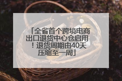 全省首个跨境电商出口退货中心仓启用！退货周期由40天压缩至一周