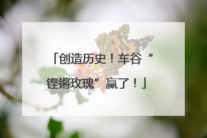 创造历史！车谷“铿锵玫瑰”赢了！