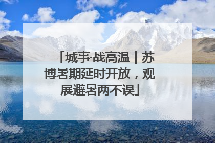 城事·战高温｜苏博暑期延时开放，观展避暑两不误