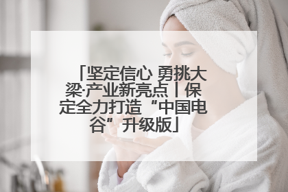 坚定信心 勇挑大梁·产业新亮点丨保定全力打造“中国电谷”升级版