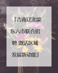 吉南辽北蒙东六市联合招聘 激活区域发展新动能