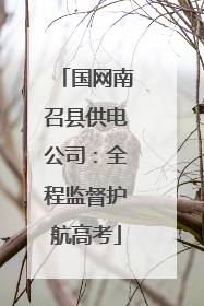 国网南召县供电公司：全程监督护航高考