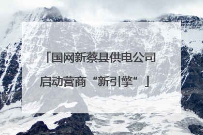 国网新蔡县供电公司启动营商“新引擎”