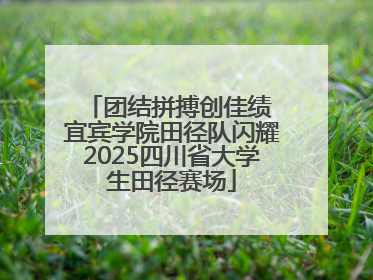 团结拼搏创佳绩 宜宾学院田径队闪耀2025四川省大学生田径赛场