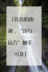 在岳阳南湖，“诗与远方”触手可及