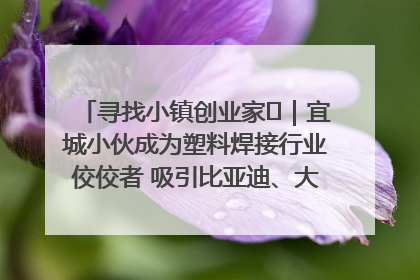 寻找小镇创业家㉞｜宜城小伙成为塑料焊接行业佼佼者 吸引比亚迪、大众等多家名企合作