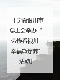 宁夏银川市总工会举办“劳模看银川 幸福微疗养”活动