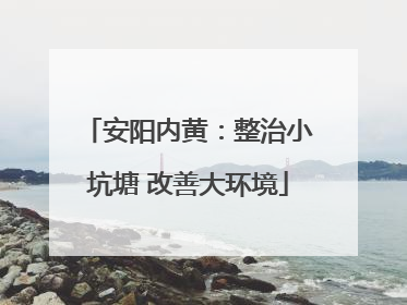 安阳内黄：整治小坑塘 改善大环境