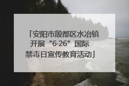 安阳市殷都区水冶镇开展“6·26”国际禁毒日宣传教育活动