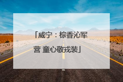 威宁：棕香沁军营 童心敬戎装