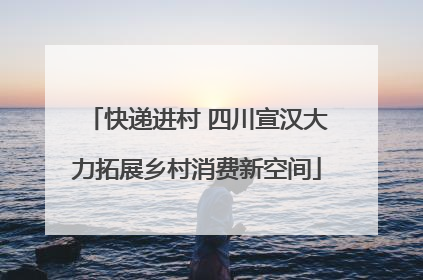 快递进村 四川宣汉大力拓展乡村消费新空间