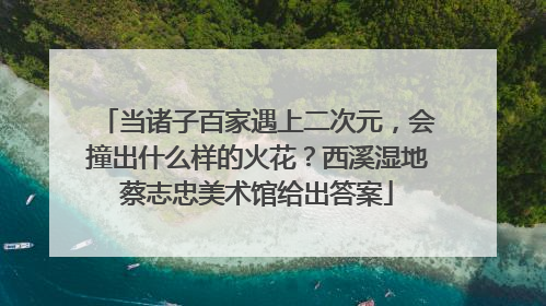 当诸子百家遇上二次元，会撞出什么样的火花？西溪湿地蔡志忠美术馆给出答案
