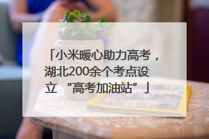 小米暖心助力高考，湖北200余个考点设立 “高考加油站”