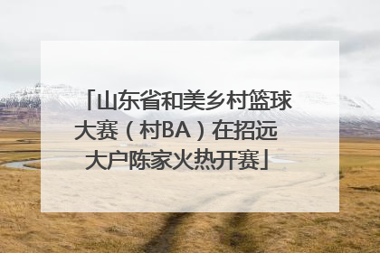 山东省和美乡村篮球大赛（村BA）在招远大户陈家火热开赛