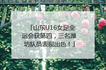 山东U16女足全运会获第四，三名潍坊队员表现出色！