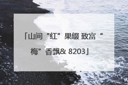 山间“红”果缀 致富“梅”香飘& 8203