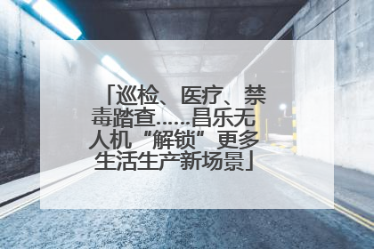 巡检、医疗、禁毒踏查……昌乐无人机“解锁”更多生活生产新场景