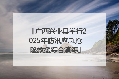 广西兴业县举行2025年防汛应急抢险救援综合演练