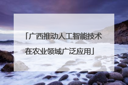 广西推动人工智能技术在农业领域广泛应用