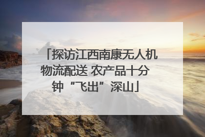 探访江西南康无人机物流配送 农产品十分钟“飞出”深山