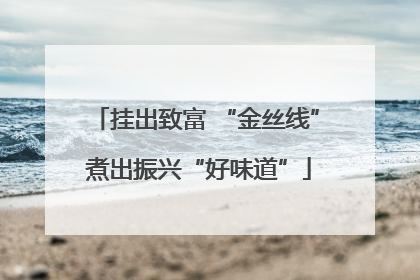 挂出致富 “金丝线” 煮出振兴“好味道”