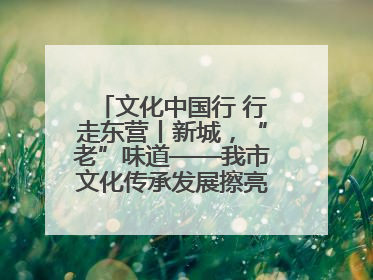 文化中国行 行走东营丨新城，“老”味道——我市文化传承发展擦亮地域特色